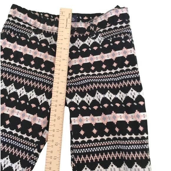 Children's Place Pants Black Stretchy Adjustable Waist Pixel Pattern Girls 10 - Picture 7 of 10